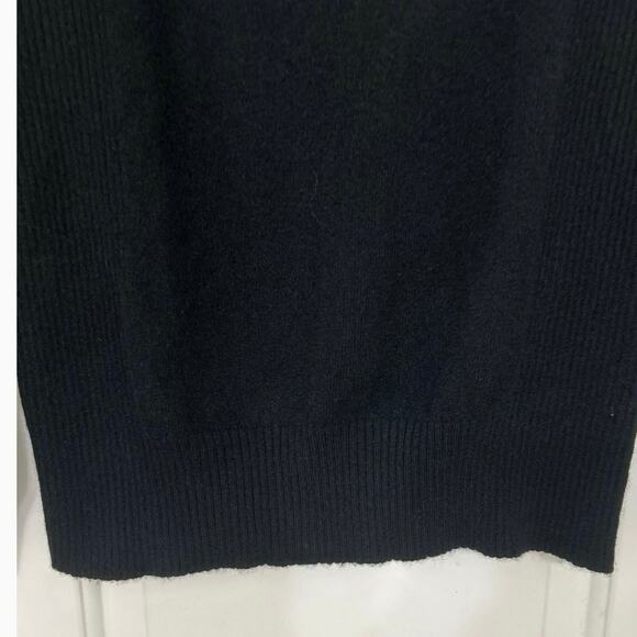 Jones New York Collection Black 100% Cashmere Turtleneck Sweater Lrg Minimalist - Picture 5 of 11
